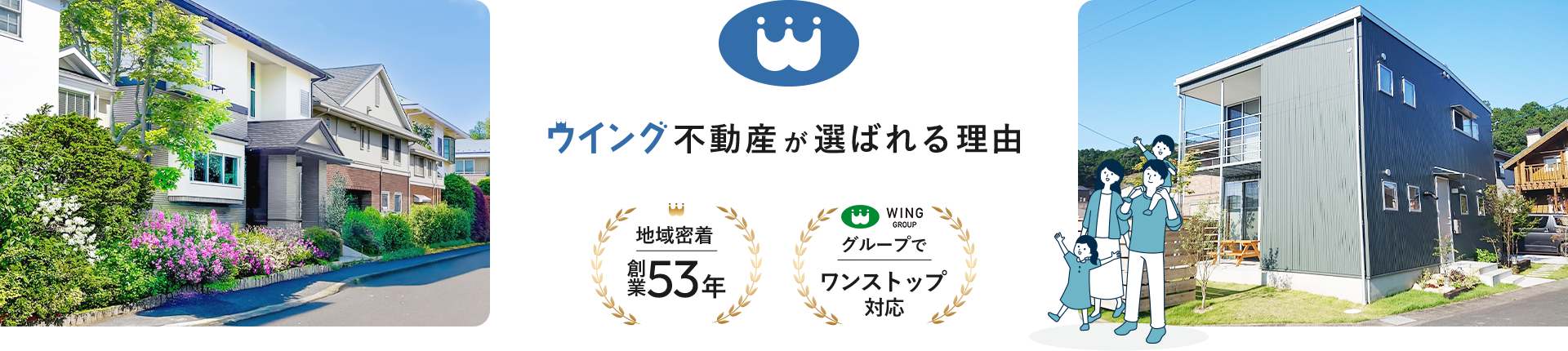 ウイング不動産が選ばれる理由